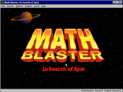 Math Blaster Episode I: In Search of Spot Title Screen